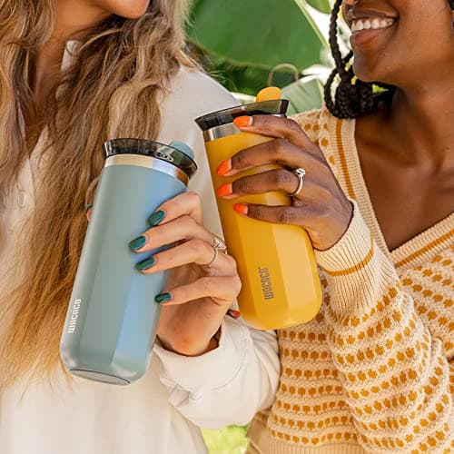 WACACO Octaroma Grande Vacuum Insulated Coffee Mug, Double-Wall Stainless Steel Travel Tumbler with Drinking Lid, 15 fl oz (435ml), Yellow — view 5