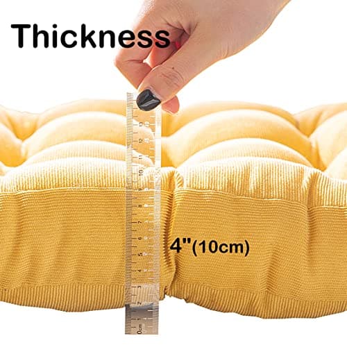Cushs 22" Round Chair Pads, Soft Thick Floor Pillows for Indoor/Outdoor Use, 5-Pack t Cushs for Office Chairs & Hardwood Floors — view 5