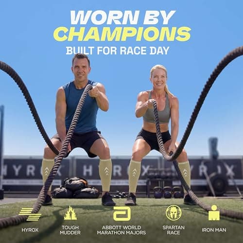 Rymora Calf Compression Sleeves for Men & Women (Ideal for Sports, Running, Shin Splints & More) (One Pair) (Light Nude) (Small) [S] — view 3