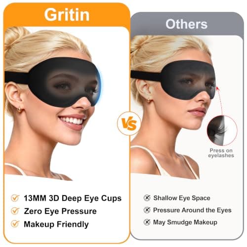 Gritin 2026 Gen 2 Sleep Mask-100% Blackout Eye Sleeping Mask for Women&Men — view 3