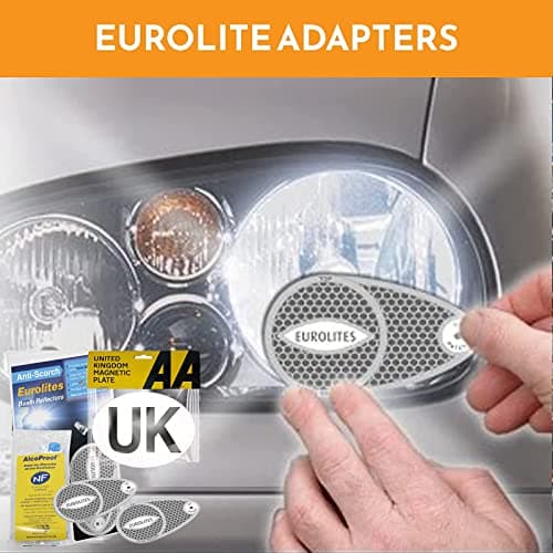 Xtremeauto 3pc European Driving Kit - Eurolites Beam Deflectors Benders Headlight Deflectors For Europe & AA Magnetic UK Sticker Plate & NF Alcohol Breathalysers - For Cars, Trucks, Vehicles France — view 5