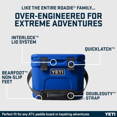 YETI Roadie 15 Small Cool Box, Royal Blue — view 3