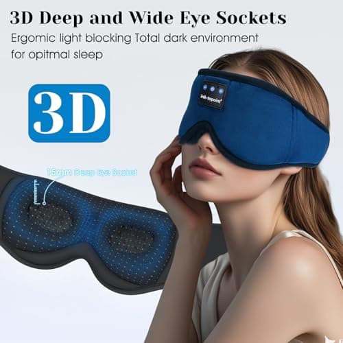 ink-topoint 3D Bluetooth Sleep Mask Headphones for Side Sleepers — view 4
