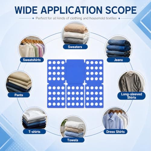 BoxLegend T Shirt Folder Board Clothes Folder, Blue — view 5
