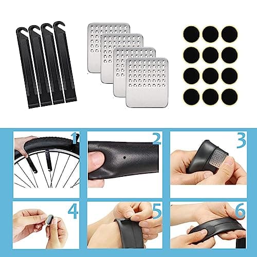 KITBEST 38PCS Bike Tool Puncture Repair Kit, Portable Bicycle Multi Tools — view 5