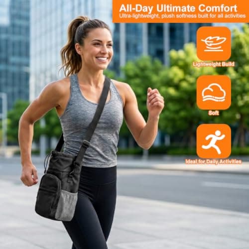 Vicloon Water Bottle Carrier Bag with Shoulder Strap, Fits up to 40oz — view 4