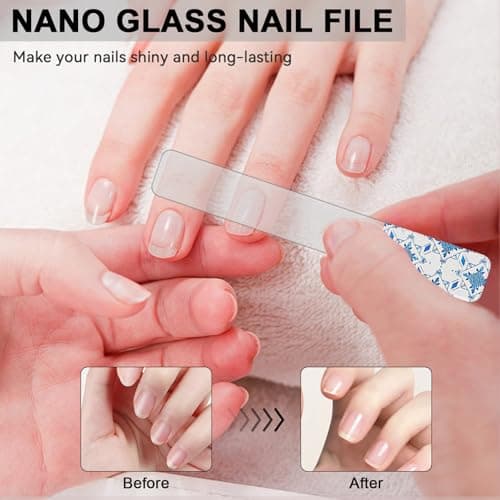 Uliya Manicure Set Nail Clipper Kit Professional Pedicure Tools Blue White — view 5