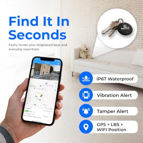 ReFind R2 Smart Tracker for Android and iPhone (Black) — view 5