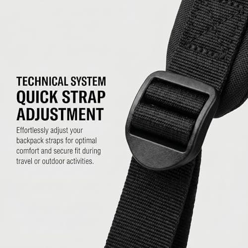 hankousi Pack of 4 Plastic Ladder Lock Buckles, 25mm Inner Diameter Backpack Replacement Buckles, Durable Webbing Adjuster Clips for Backpacks, Luggage Straps & Seat Belts — view 3
