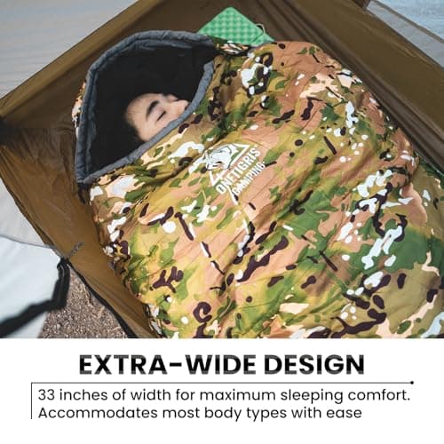 OneTigris Sleeping Bag, Survival Gear, 32°F Cold Weather Mummy Sleeping Bag for Camping Hiking Backpacking — view 6