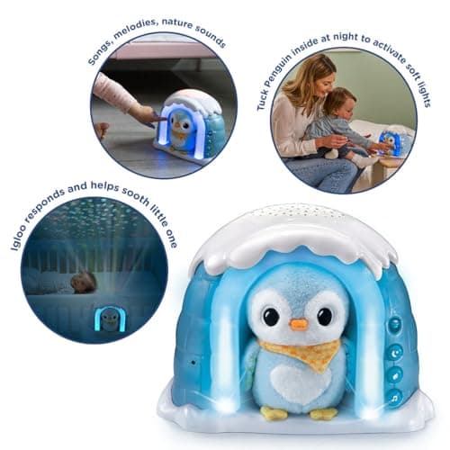 VTech Baby Soothing Starlight Igloo, Calming Light Projector with Relaxing Melodies, Nature Sounds and White Noise, Toy for Babies 0, 3, 6, 12 Months Plus, English Version — view 2