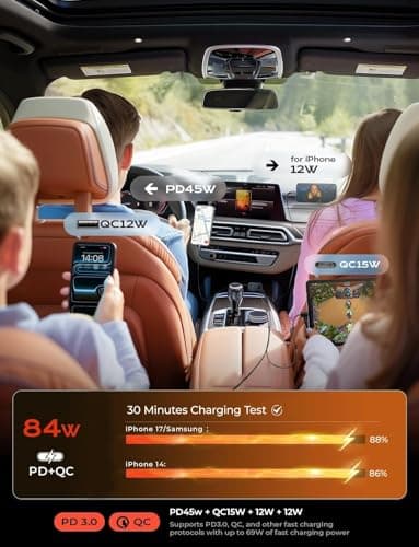 Birthday for Women Men Drivers - LISEN 4 in 1 Car Charger — view 4