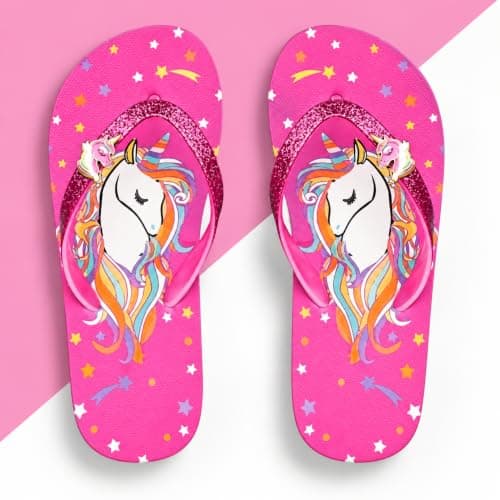 A2Z 4 Kids Girls Unicorn - Flip Flop 2579 Unicorn Pink 2/3 UK — view 2