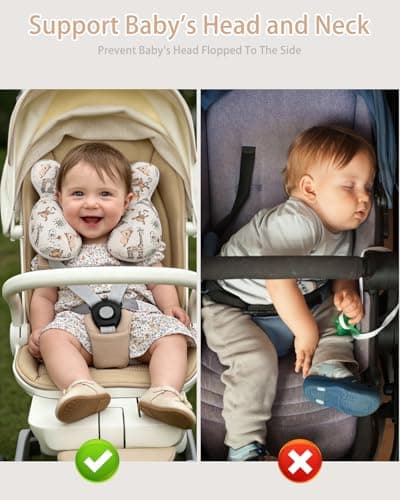 KAKIBLIN Baby Travel Pillow, Upgraded Baby Neck Pillows for Car Seat — view 6