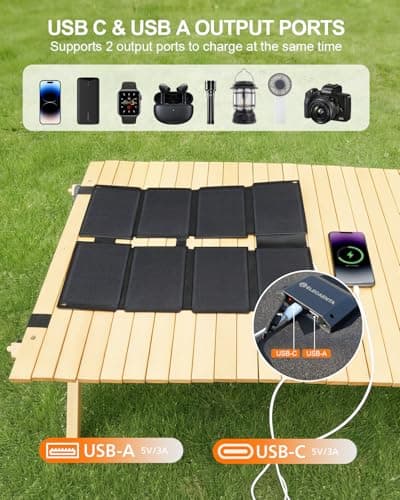 ELECAENTA 25W HPBC ETFE Foldable Solar Charger, Pocket-Size Solar Panel — view 4