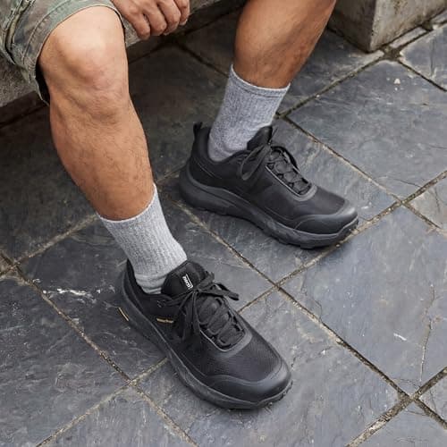 NORTIV 8 Men's Waterproof Hiking Shoes,Size 7,Black — view 3