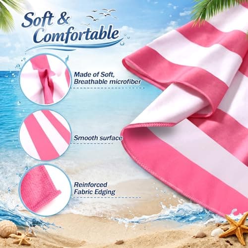 Hopton Microfibre Beach Towels For Adults,160 X 90cm Quick Dry Beach Towel — view 3