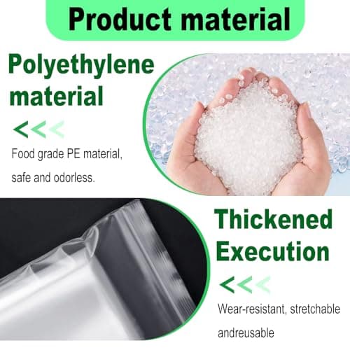 GESDYO Clear Seal Bags Waterproof Luggage Organiser 30Pcs Reusable and Sealable Plastic Bag, Suitable for Travel, Business Travel, Office, and Home Storage 30X40CM — view 3