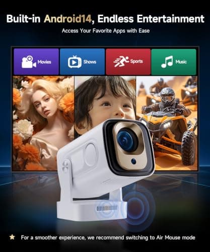 Magcubic Mini Projector 4K Support Native 1080P Portable Outdoor Projector — view 2