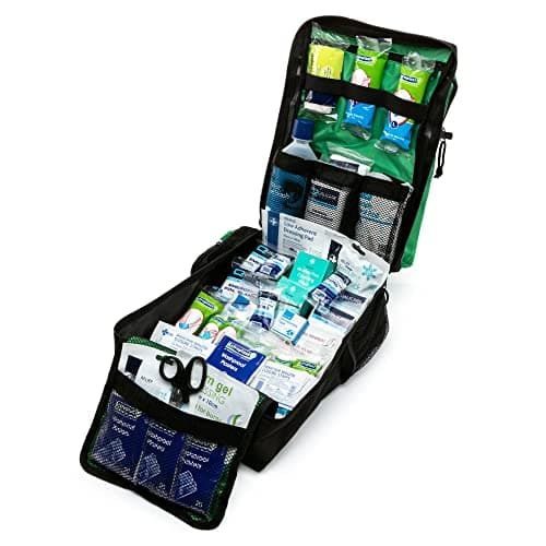 Large First Aid Kit Rucksack – Fully Stocked Workplace First Aid Kit with Mini First Aid Kit, 500ml Eyewash, Burn Dressing & Ice Pack – British Standard – UK Assembled — view 2