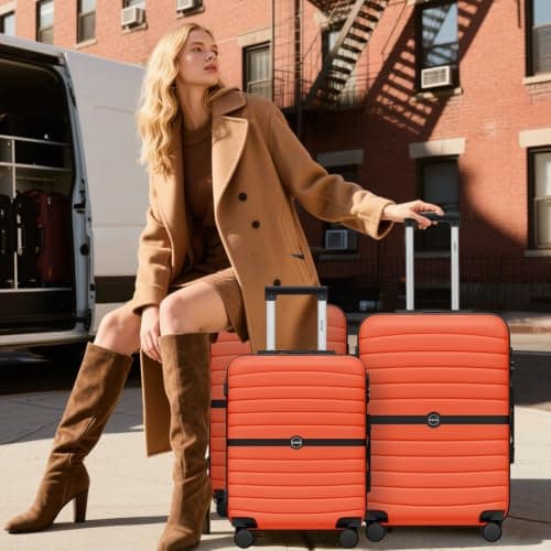 Kono Cabin Hard Shell Suitcase, Lightweight ABS+PC Carry On Hand Luggage — view 6