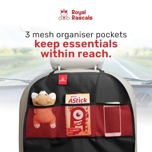 Royal Rascals - Car Seat Kick Mats - 2 Pack - Waterproof Back Seat Guard — view 3