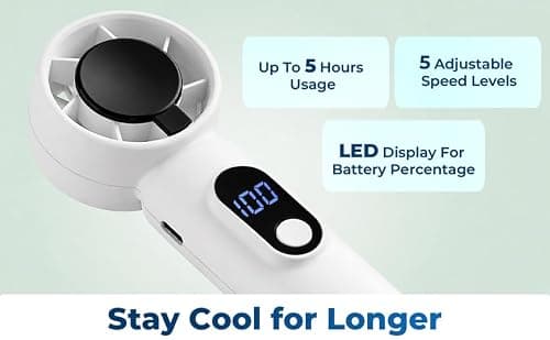 DIY TECH UK - CoolBlast Mini - 2 in 1 Handheld Rechargeable Mini Fan — view 3