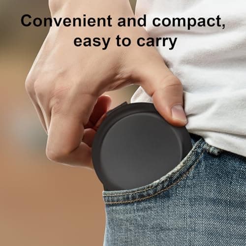 Portable 7-Slot Yen Coin Holder with Mirror, Compact Change Organizer for Car Travel and Daily Use, Black Color for Organization and Visibility — view 5