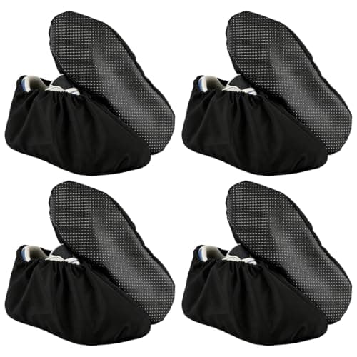 4 Pairs Reusable Waterproof Shoe Covers,Non-slip Dust-resistant Overshoes,durable Shoe Protector Covers,For Keeping Floors and Carpets Clean and Tidy,as Well as for General Cleaning Protecting Shoes