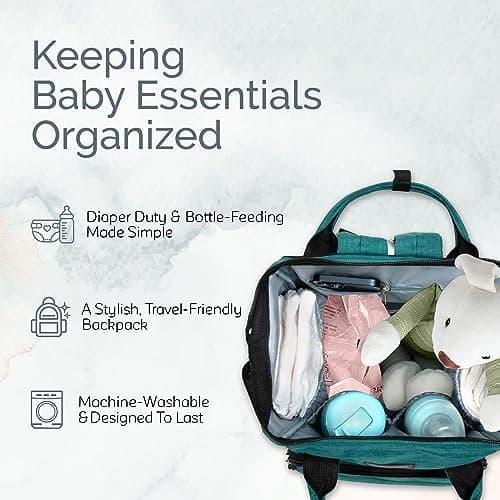 KiddyCare Multipurpose Waterproof Baby Changing Backpack | Unisex, Stylish Maternity Bag - Dark Gray — view 4