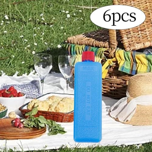 6 Pack Reusable Ice Packs for Coolers - Long Lasting PETG Ice Blocks for Picnics, BBQ, Fishing & Outdoor Camping - Leak Proof & Portable — view 4
