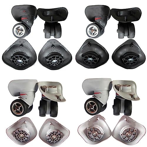 yanwuwa 1 Pair A08 Luggage for Case Replacement Spinner Wheel Suitcase Spare Mute Casters Wheel Repair Parts Left and Right — view 2