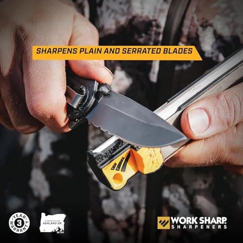 Work Sharp Guided Field Sharpener – WSGFS221 Portable Outdoor Multi Knife and Tool Sharpener – Compact Travel Manual Guided Professional Sharpening Tool for Knives — view 5
