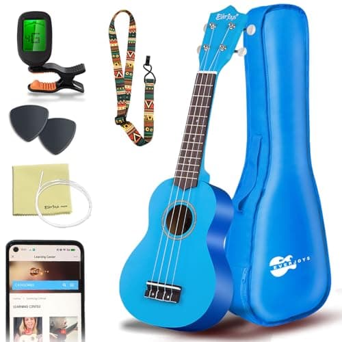 Soprano Ukulele Beginner Kit 21 Inch with Free Online Lesson Fast to Learn