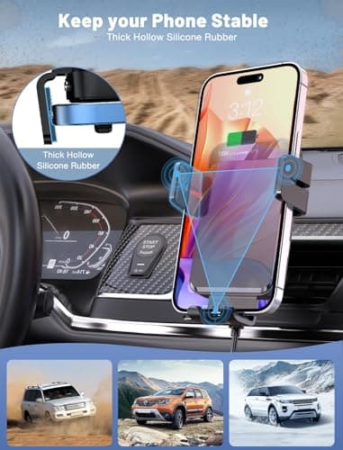 MOKPR Wireless Car Charger, 15W Car Phone Holder Wireless Charger — view 6