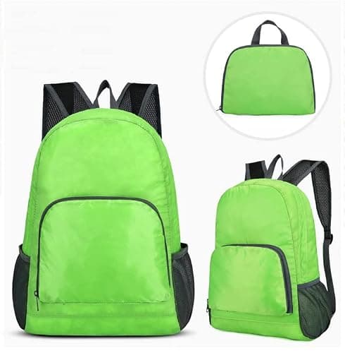 Ultra Lightweight Foldable Backpack Packable Water Resistant Daypack for Outdoor Walking Camping Traveling Cycling Holiday Unisex (Green) — view 5