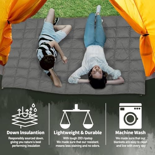 Down Travel Blanket Portable Down Blanket — view 3