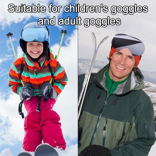 Sinbana 4pcs Ski Snowboard Goggle Cover Sleeves, 4 Patterns Polyester Ski Goggle Lens Cover Protectors for Adults Kids Travel Storage Accessories Scratch-Resistant & Dust-Resistant — view 6