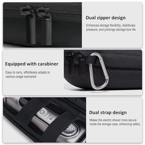 Braun series Travel Case for 3, 5, 7, 9 Electric Shavers, Black — view 4
