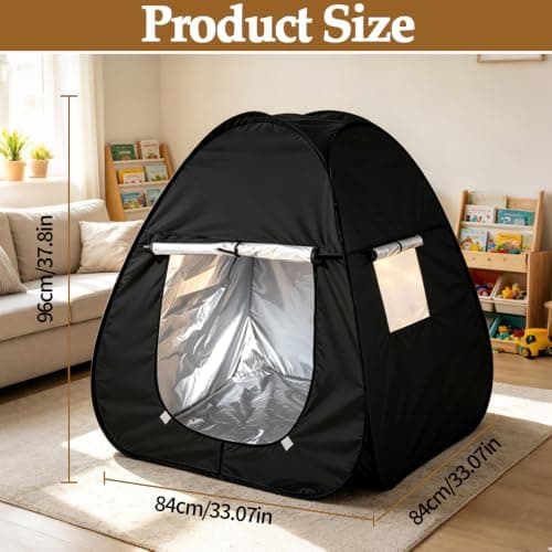 NKFBEV Sensory Tent, Kids Pop Up Tent, Blackout Tent with Organizer Bag, Foldable Pop Up Calm Down Tent, Calm Down Play Tent for Children with Autism, SPD, Anxiety to Play and Relax Improve Focus — view 2