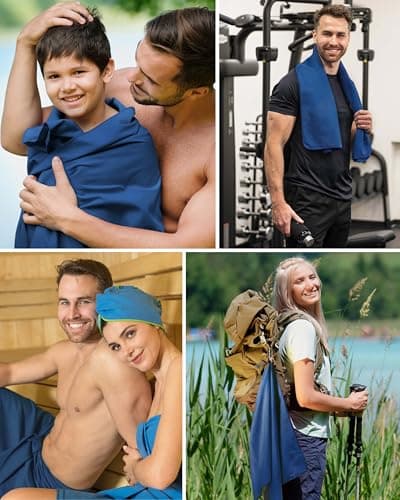 Fit-Flip Swimming towel – quick dry microfibre beach towel — view 5