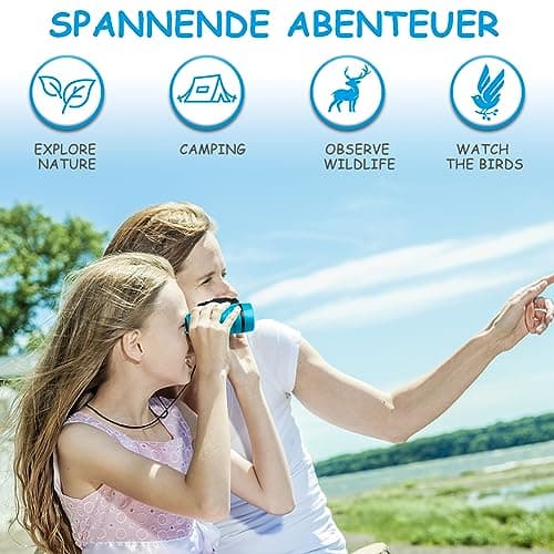 OSDUE Kids Telescope Outdoor Toys, 4x30 High Resolution Binoculars for Kids Toys Educational Learning, Sports and Outside Play, Gifts for Age 3-12 Boys Girls (Blue) — view 4