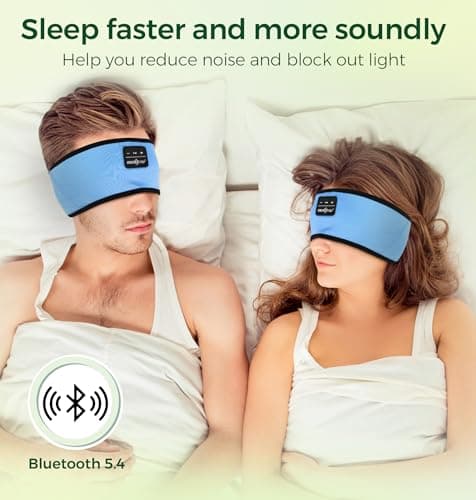MUSICOZY Sleep Headphones Cooling Headband Headphones Bamboo Cotton — view 6