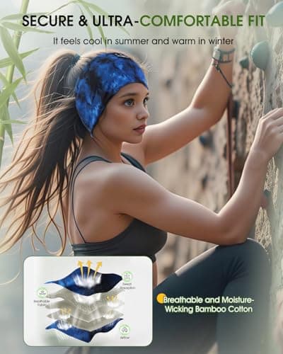MUSICOZY Organic Bamboo Cotton Sleep Headphones for Side Sleepers — view 5