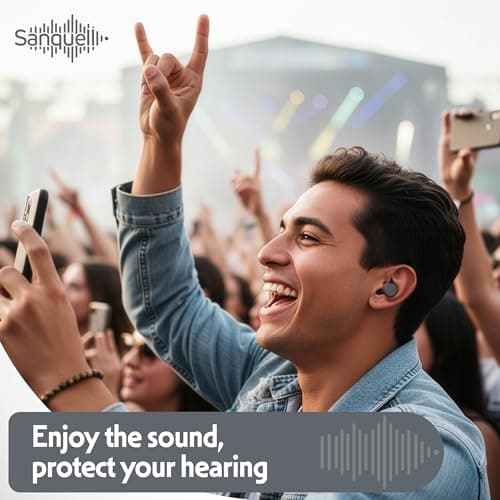 Sanquell Soft Disposable Foam Ear Plugs, 70 Pairs, SNR 38 dB Hearing Protection, Includes Aluminium Case, for Sleep, Travel, Work, and Study - Grey — view 6