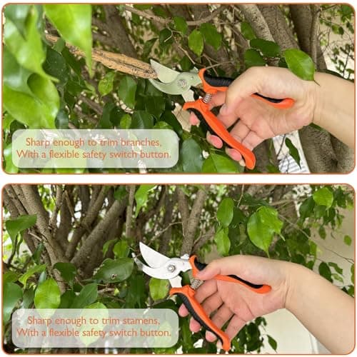 ABRFC Garden Tool Set, 11 Pieces Aluminum Heavy Duty Gardening Kit Gardening Gifts for Women & Men Garden Tool Set with Spray-Bottle, Bag, Gloves Indoors & Outdoors Durable (11 Pieces) — view 5