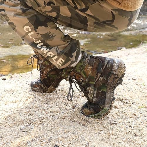 SANANG Waterproof Hunting Shoes Camo Lightweight Hiking Shoes Men's Military Tactical Army Combat Boots Size 5.5-12 — view 6