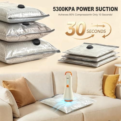 varkda Vacuum Storage Bags 15-Pack with Wireless Electric Pump — view 3