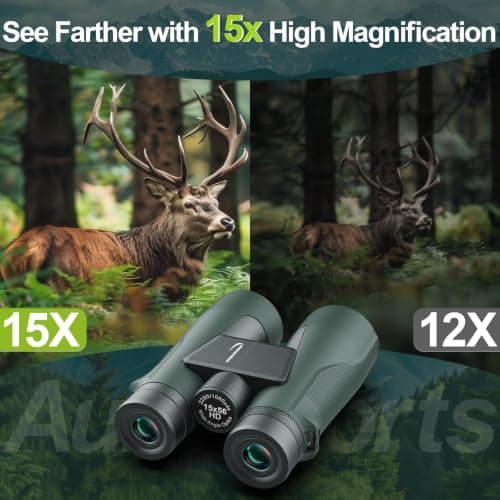 Aurosports 15x56 Binoculars for Adults High Power — view 2