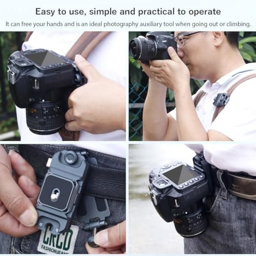 koolehaoda Camera Backpack Clip Quick Release Arca Swiss Aluminum Strap — view 6